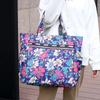 Damen Lunchtasche Mode Flora Aufdruck Student Picknick Lunchtaschen Wasserdichte Handtasche Beutel Große Kapazität Tragetaschen