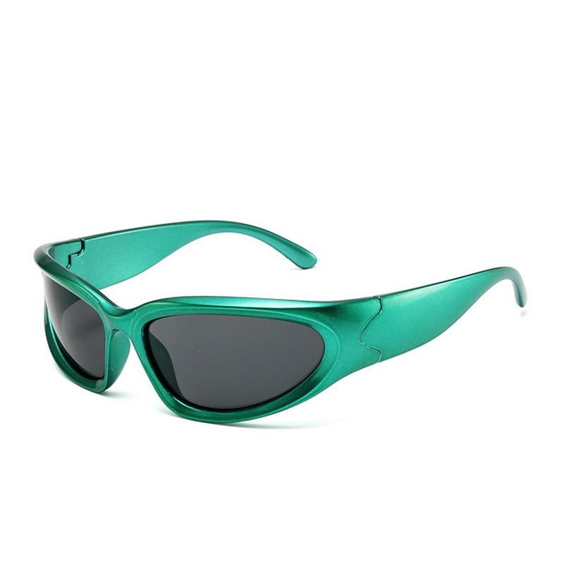Occhiali da Sole Y2k Punk Lusso Donna Uomo Sport Occhiali da Sole Moda Estate Spiaggia Unisex Specchio Occhiali UV400