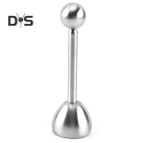 Lekki krakers do jajek wbudowany sprężynowy pomocny krakers ze skorupek jaj ze stali nierdzewnej