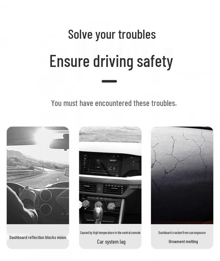 Anti-Glare Sunshade Mat for Xpeng MONA M03 Console & Dashboard, Non-Slip Car Accessory