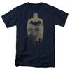 T-shirt Homme Batman Silhouette Or Bleu Marine