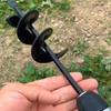 Spiral Rod Hand Drill for Planting Seeds, Flowers, Vegetables, In Greenhouse with Electric Drill and Flashlight.