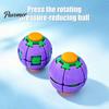 Sensory Decompression Tool 3D Printed Press Ball Toy, Stress Anxiety Relief Fidget Spinner for Kids Toy Adults, Push And Spin Desk Home Office