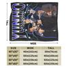 Yunho 90s Ateez Kpop Band Blankets Flannel Spring/Autumn   Multifunction Lightweight Throw Blanket for Sofa Bedroom Rug Piece