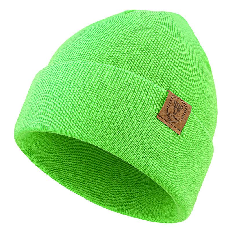 European and American Winter Knitted Hat Couples Curly Woolen Hat Men and Women Outdoor Cycling Skiing Cold Hat