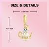 Copper Craft Golden Hamster Teapot Pendant Beads Jewellery Fit Original Bracelet Necklace Ideal For Women Handmade Gift