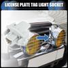 License Plate Tag Light Socket, Lamp Connector Housing No.34102SWAA01/34102-SWA-A01 for Honda CR-V Civic Odyssey Gray, 2 Pcs