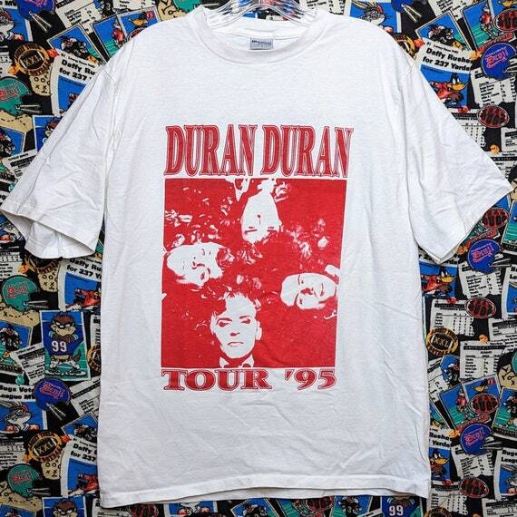 Vtg 1995 Duran Duran Summer Shindig Tour Concert White Unisex Tshirt KH11908