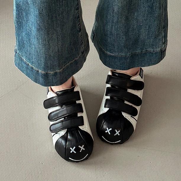 Fashion versatile retro ugly cute Velcro big head German training shoes women's 2025 new summer cute casual Forrest Gump shoes