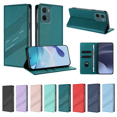 Magnetische Leder-Brieftaschenhülle für Motorola Moto G04 G05 G14 G15 G22 G30 G31 G32 G35 G41 G42 G51 G52 5G Hülle | Klassisches Design