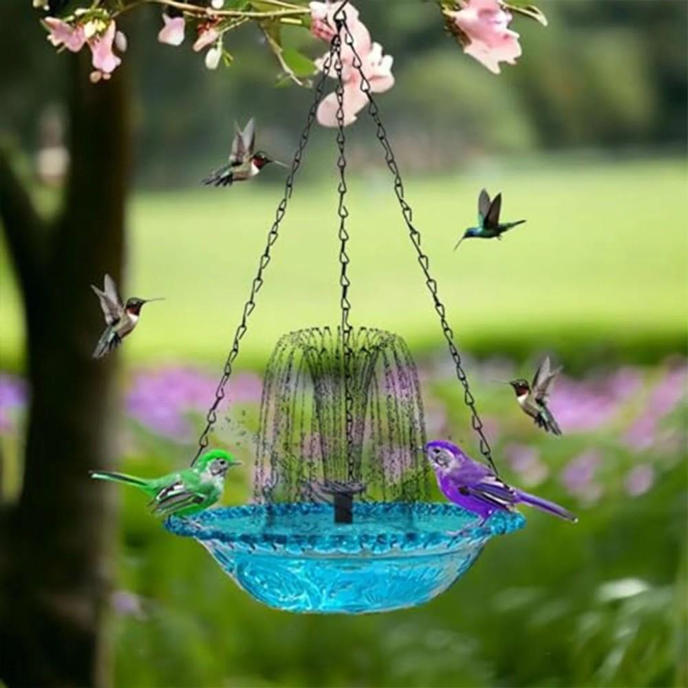 Cascade Hanging Bird Bath Fountain 3 Layer Bird Feeder Creative Bird Bath Bowl  Outdoor