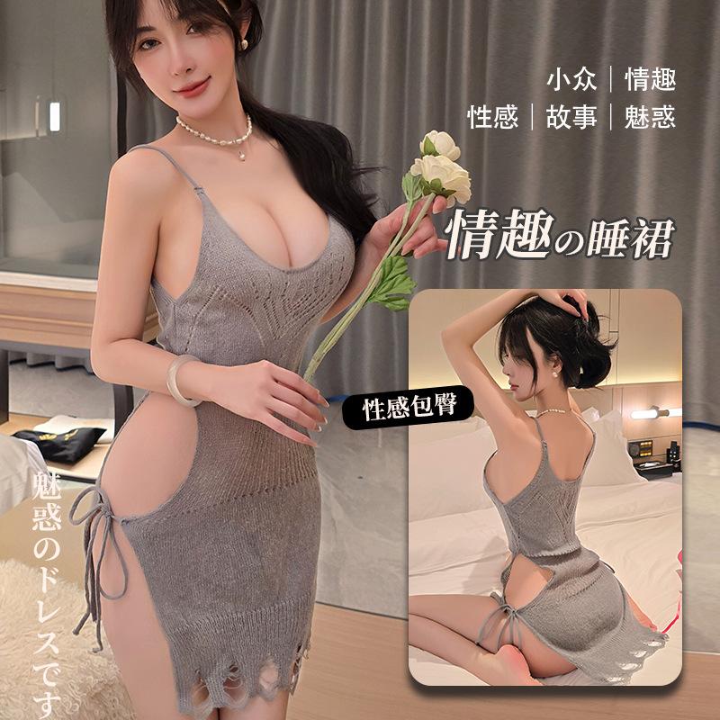 Vintage Dressing Gowms Women's Home Clothes Passion Lingerie Night Suit Silky Lace Pajamas Sexy Seduction Ladies Loungewear