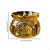 Yuan Bao Wealth Decoration Auspicious Design Crystal Pouch Intricate Detailing Chinese