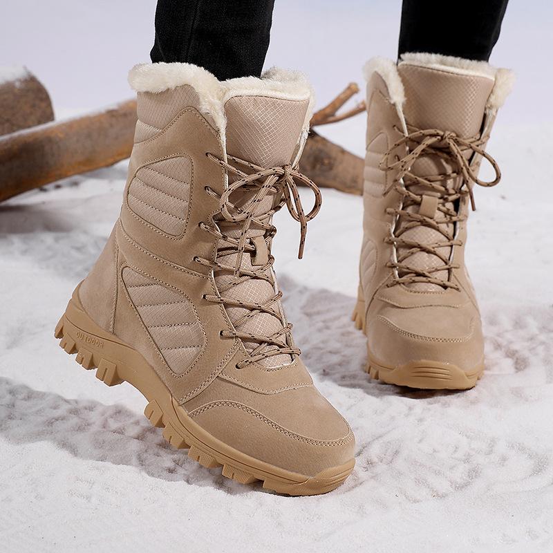 New Winter Cotton Shoes High-top Snow Boots Warm and Non-slip Boots Long Tube