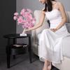 LED White Rose Flower Night Rose Bedroom Night Lamp Home Lamp Decor Simulation Tree Christmas Wedding | LED Table Lamps