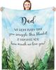 Grandpa Blanket Gift from Grandchildren Cozy Flannel Throw Perfect for Father's Day, Birthday