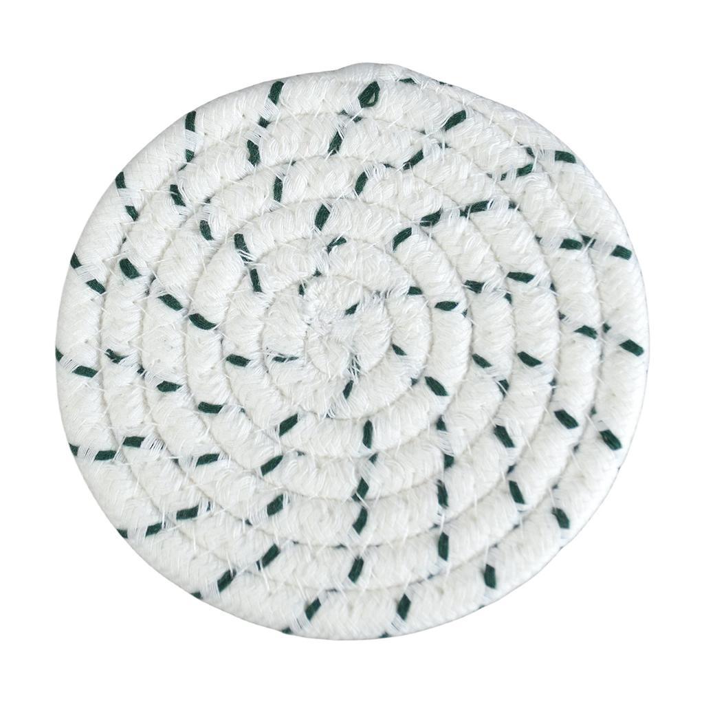1 Pieces Of Cotton Coasters Insulation Pads Cotton Rope Decorations Coasters With Cup Holders Thickened Septa Coasters