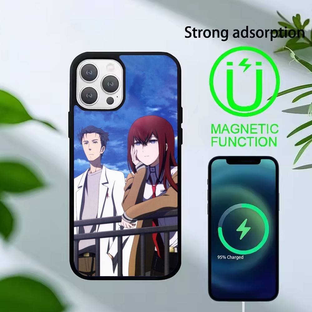 

T-Rintaro Okabe STEINS DATE Phone Case For iPhone17,16,15,14,13 Plus,Pro Max Magnetic For Magsafe Wireless Charging iPhone11PRO