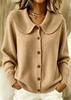 2026 Women's Clothing Europe, America, Autumn and Winter New Sweater Express Solid Color Long Sleeve Cardigan Hair