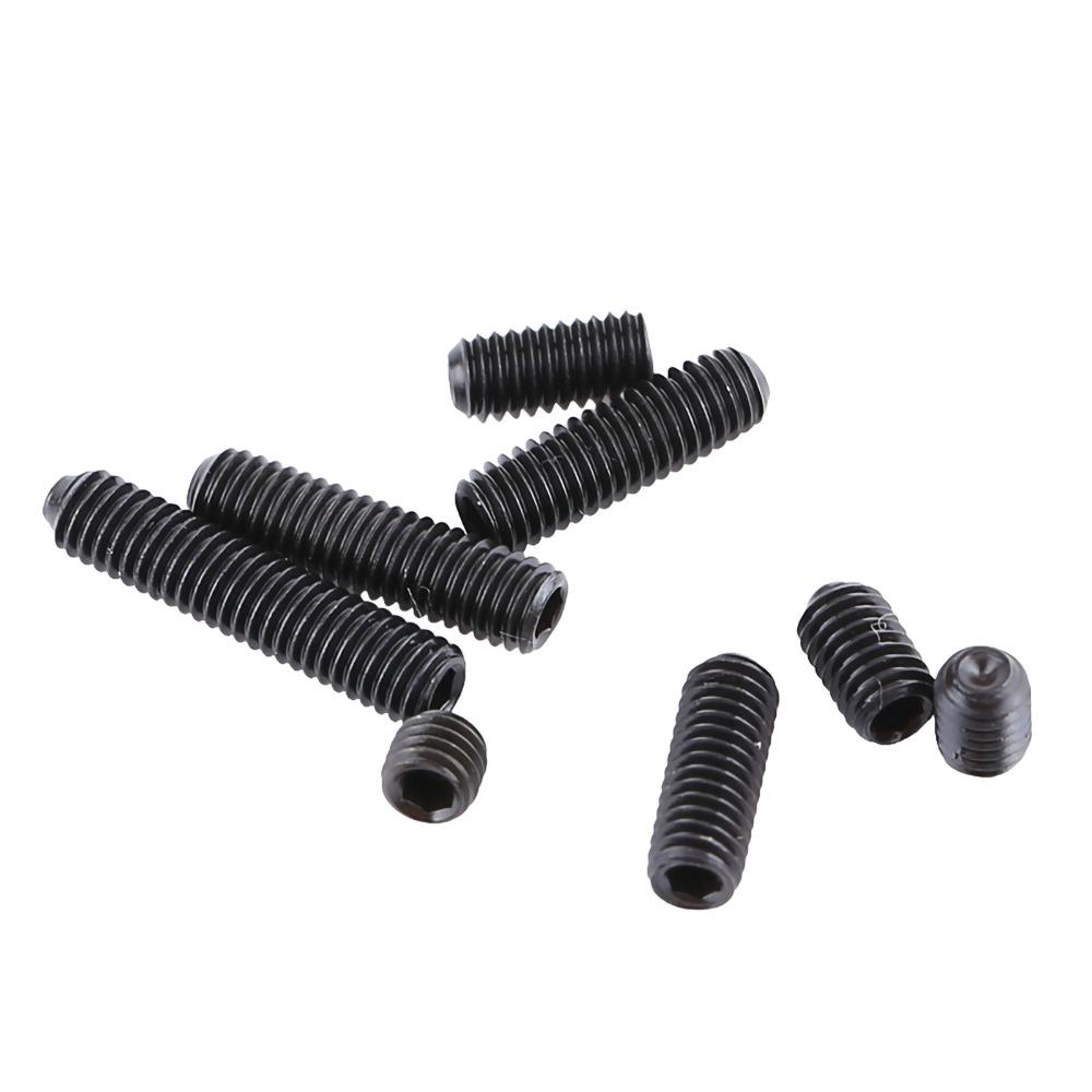 200pcs M3 Metric Grub Set Screw Black Finish Hex Socket Screw Socket Cup Point Screw Light Fixture