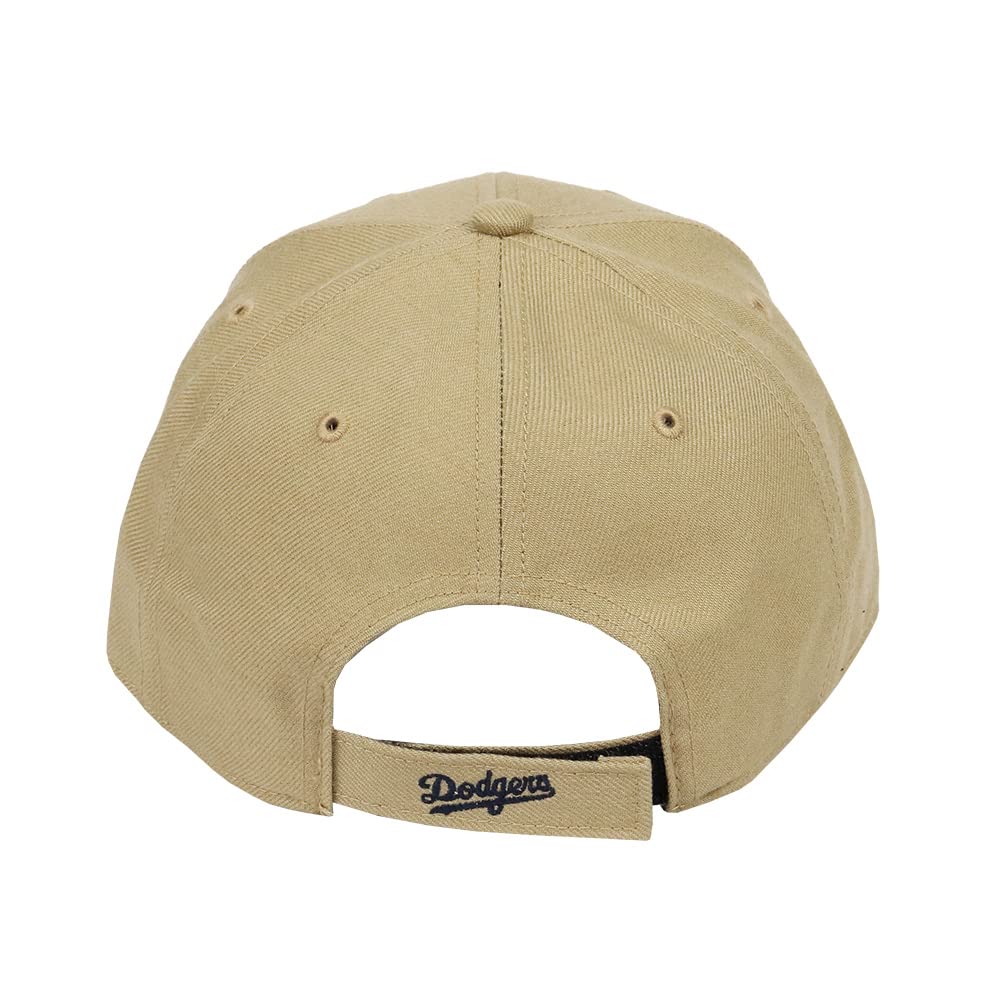 47 MVP and Brand Name MLB Los Angeles Dodgers LA Logo Street Style Unisex Stylish Baseball Cap with Velcro Khaki X Navy Cap, Men's Women's, Closure,