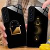 Sun Moon Mobile Cell Phone Case for Samsung Galaxy S26 S25 S24 S23 S22 S21 S20 Note20 Plus FE Ultra Glass Colorful Cover Cover