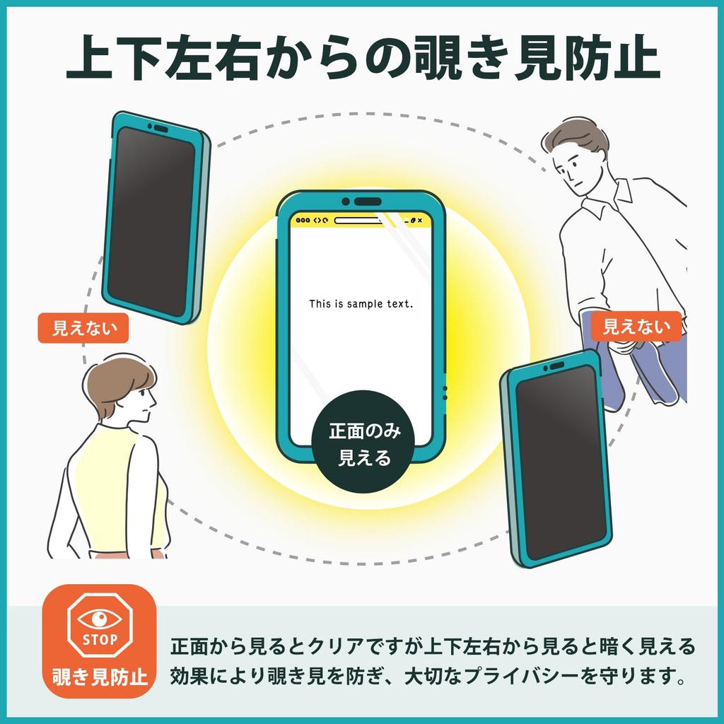 COOSPO BC200 Privacy Privacy Blue Light Made In Japan Kayo&Karin Film, 360° Protection, Blocking, Anti-Reflection,