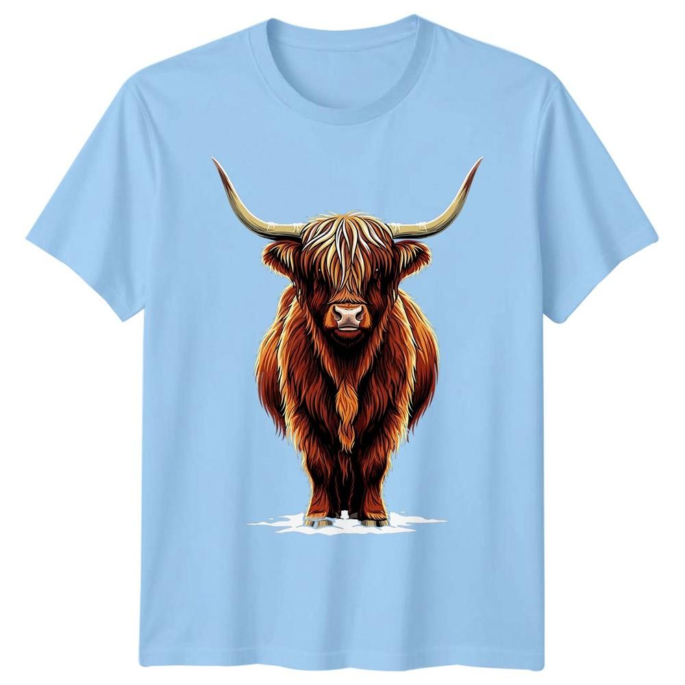 Highland Cow Animals Unisexs Tshirt Unisexs Tee Graphic Unisex Tee