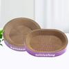 Cat Scratcher Cardboard Round Oval Cat Scratch Pad Bowl Nest For Indoor Cats Grinding Claw Round Cat Scratching Board