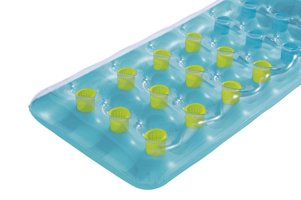 Bestway 175 X 63cm Summer Color Deluxe Floating Mat Light Blue 43015