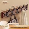 Bamboo Wood Wall-Mounted Coat Rack
