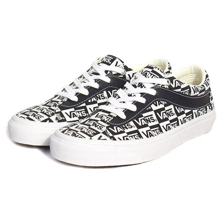 Vans Bold Ni Logo Checkerboard Unisex Sneakers Black True-White VN0A5DYA9HG