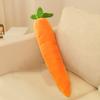 Giant Carrot Dog Toy Plush Squeaky Dog Chew Toy with Crinkle Sound Interactive Soft Stuffed Teething Toy for Small Medium Large