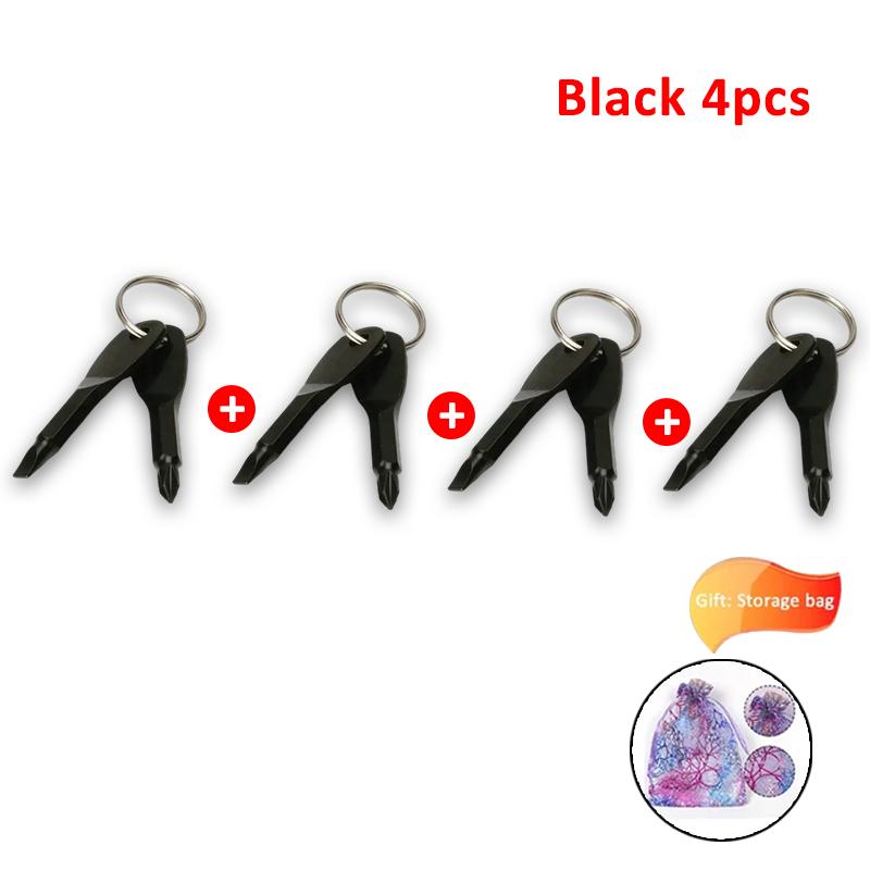 Emergency Key Screwdriver Outdoor Multifunctional Edc Tool Safety Protection Self Defense Prick Cone Combined Tool Set