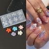 3D Rose Flower Silicone Nail Mold Ocean Style Shell Starfish Nail Transparent Mold Diy Nail Art Decoration Manicure Design Tools
