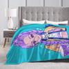 KPop Demon Hunters Rumi Blanket  Super Soft Funny Plush Throw Blanket For Children Outdoor Flannel Bedspread Bed Cover