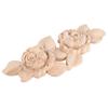 Solid Wood Corner Applique Floral Carved Door Applique Decoration Carved Applique Furniture