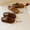 Retro Bag Head Half Drag Women Wear Autumn New Comfortable Lazy Shoes Platform Versatile Slippers