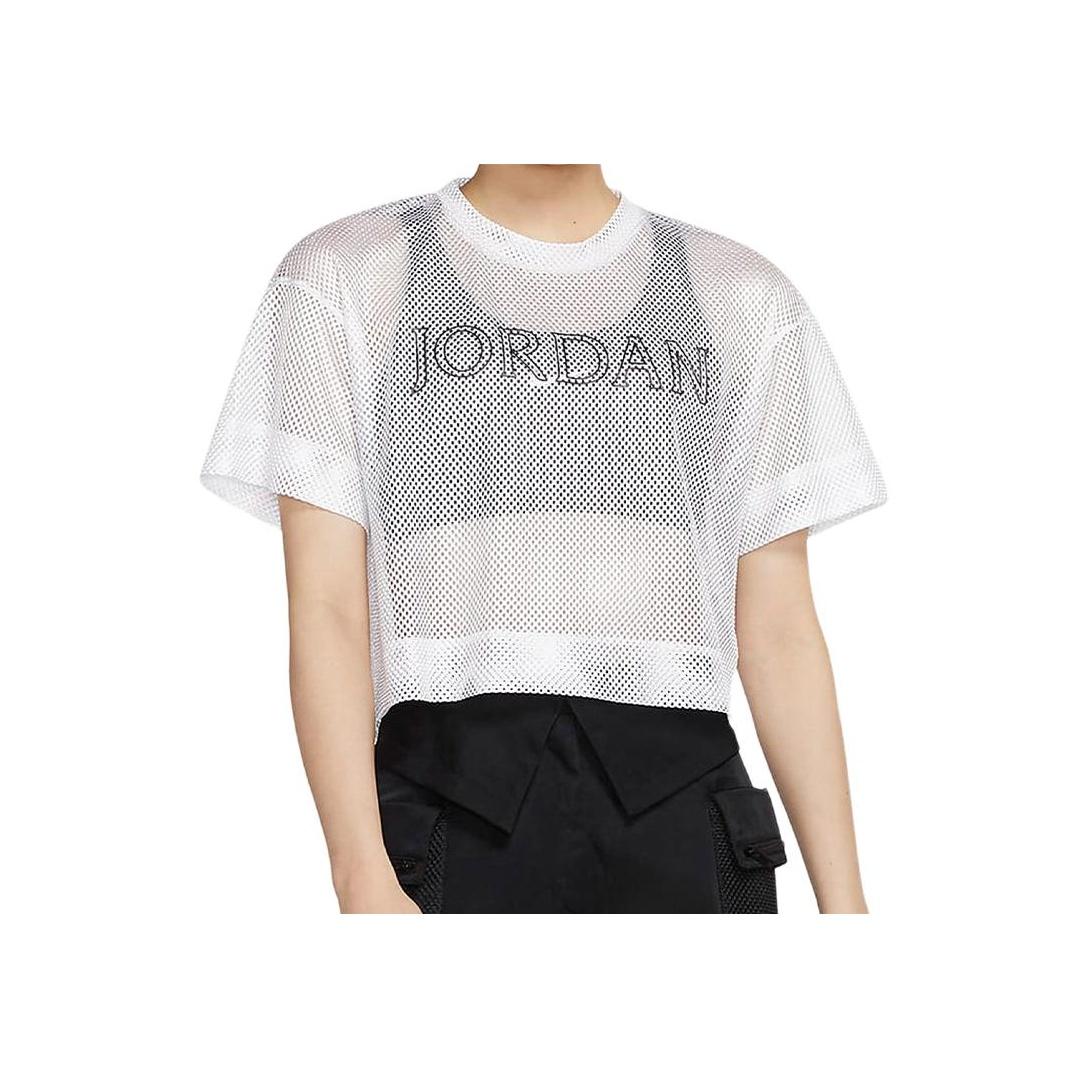 

Женская футболка Jordan Sporty Mesh с коротким рукавом, белая CZ1892-100 L