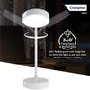 Plastic Deskmate 5W USB Rechargeable LED Desk Lamp | Flexible Neck, Colour-Changing & Smooth Dimming | Flame-Safe Design | Pack of 1
