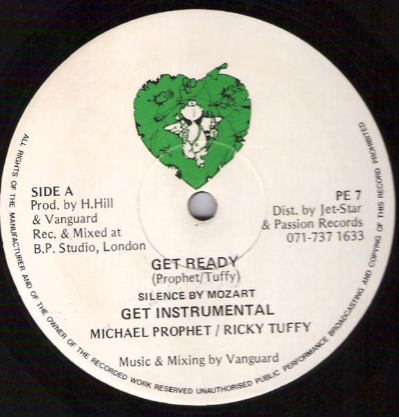 

12inch Record MICHAEL PROPHET / RICKY TUFFY - Get Ready PE7 Passion Enterpr 1990 UK Reggae, Ska & Dub Used