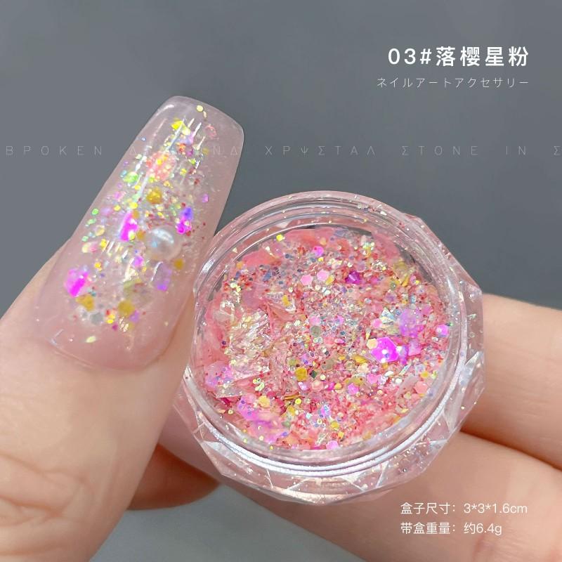 Nail Art Glitter Mix Irregular Shiny Sequins DIY Manicure Decoration