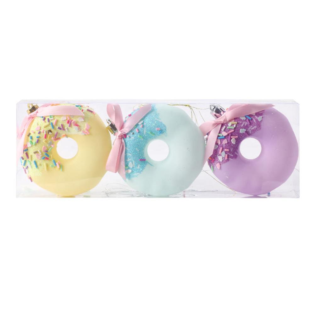Elegant Candy Color Christmas Tree Hanging Pendant Colorful Baubles for Holiday Decoration Indoor and Outdoor Ornament