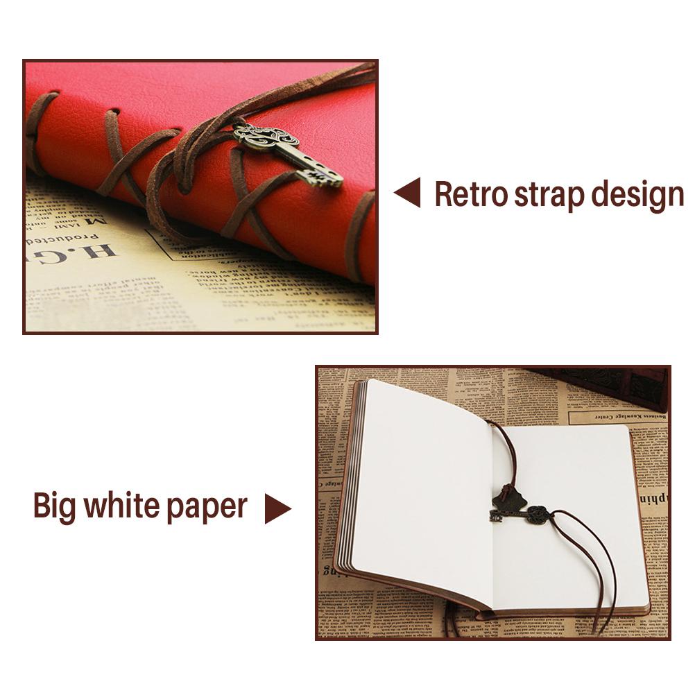 Vintage Style Diary Notebook Kraft Notebook Diary Blank Journal Sketch Book Travel Notebook for Writing