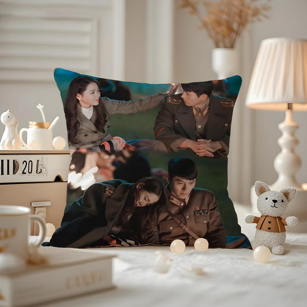 Crash Landing On You KDrama Cushion Cover Pattern Printed Pillowcase For Living Room Sofa Cushion Cover & Bedroom Decor