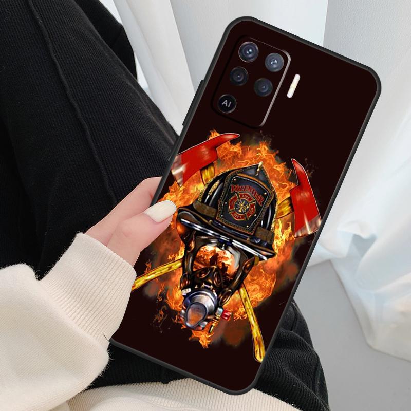 Feuerwehrmann Helden Feuerwehrmann Handyhülle Für OPPO A5 A9 2020 A31 A53 A53S A1K A15 A16 A52 A72 A83 A91 A93 A54 A74 A94