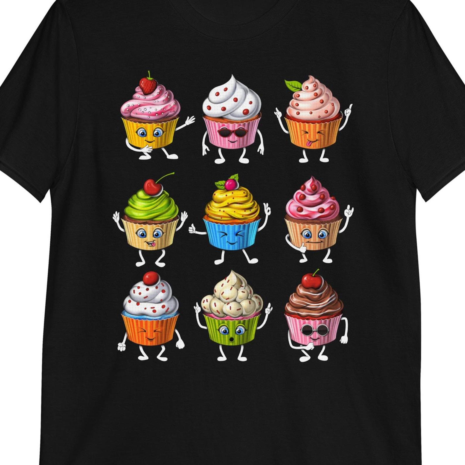 Cupcakes Lover Baker T-Shirt: Funny Pastry Bakery Tee 100