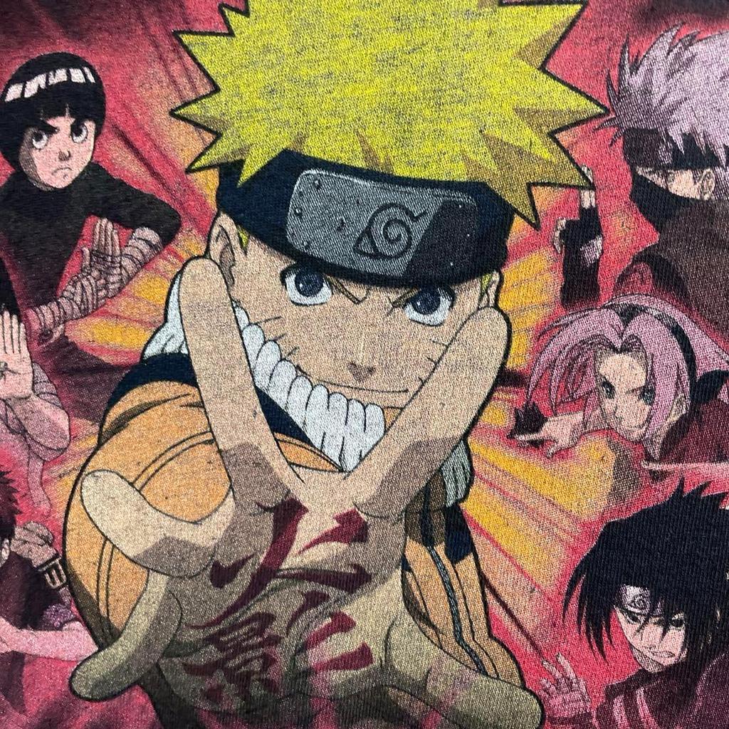 [USED] Vintage 2000s Naruto Gaara Short Sleeve Shirt, Anime, Manga, Black (5)