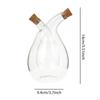 2-in-1 Gewürzflasche Getrennte Fächer 3,7x5,5 Zoll Handgeblasenes Glas Vielseitig für die Küche
