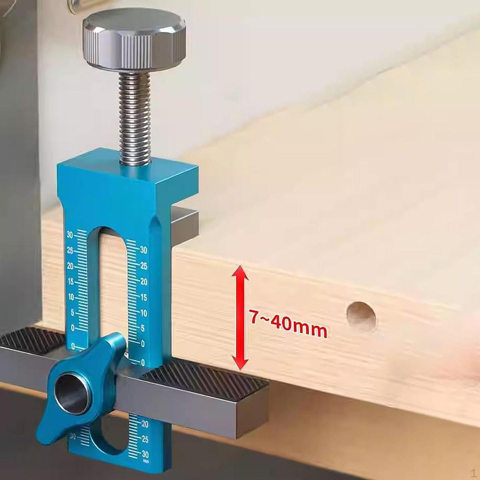 

Інструмент для позиціонування при встановленні дверцят шафи Регульований монтажний шаблон Портативний з алюмінієвого сплаву для синій